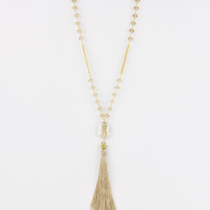 Colar Longo Dourado com Tassel Nude