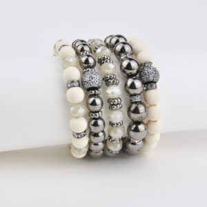 Kit Pulseiras Grafite com Off-White