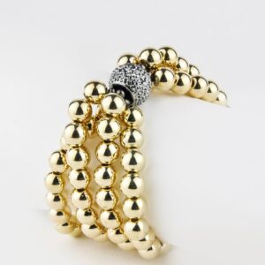 Pulseira Bolas Douradas